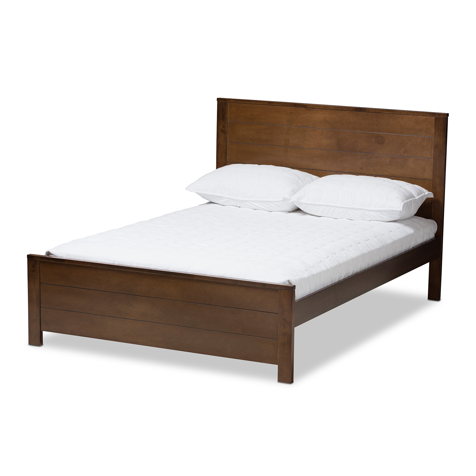 Baxton Studio Catalina Modern Classic Mission Style Brown-Finished Wood Full Platform Bed